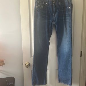 True Religion Mens Ricky Straight Jeans size 38